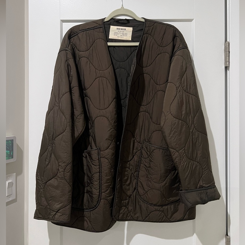 Buck Mason Dark Brown Liner Jacket - REVERSIBLE